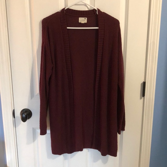 PacSun Sweaters - PacSun Wine Cardigan